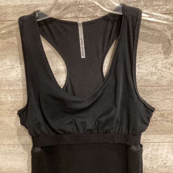 Under Armour Fitted Athletic Dress Black Silver Medium - Picture 6 of 9